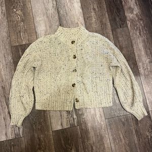 MADEWELL OATMEAL OVERSIZE CARDIGAN
